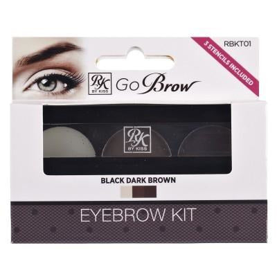 Ruby Kisses Go Brow Eyebrow Kit RBKT01 Black Dark Brown
