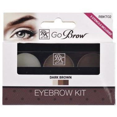 Ruby Kisses Go Brow Eyebrow Kit RBKT02 Dark Brown