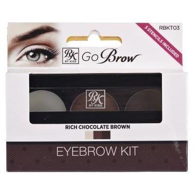 Ruby Kisses Go Brow Eyebrow Kit RBKT03 Rich Chocolate Brown