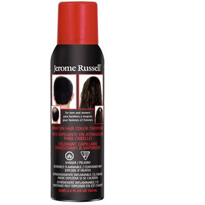 Jerome Russell Spray On Hair Color Thickener - Black
