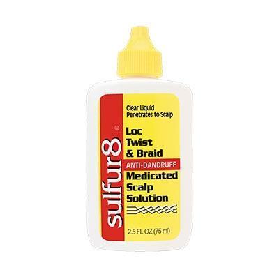 Sulfur8 Medicated Anti-Dandruff Loc, Twist & Braid Scalp Solution 2.5 OZ