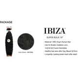 Shake-N-Go Ibiza 100% Natural Virgin Human Hair Bulk Hair - Super Bulk 18"