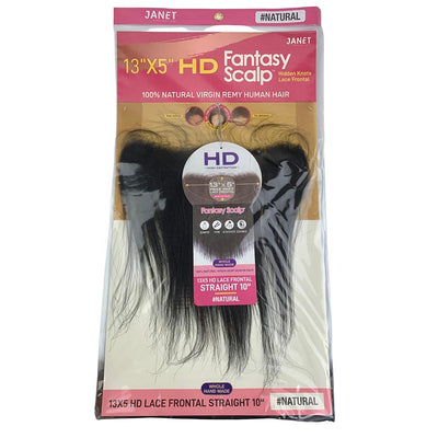 Janet Collection Fantasy Scalp 13" x 5" HD Lace Frontal – Straight