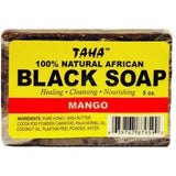 Taha 100% Natural African Black Soap Mango 5 OZ