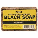 Taha 100% Natural African Black Soap Natural 5 OZ