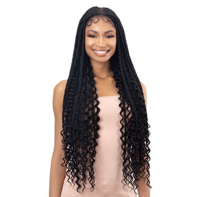 FreeTress Equal Synthetic HD Braided Lace Front Wig – Knotless BOHO Box