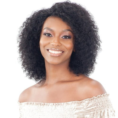 Shake N' Go Naked Nature Brazilian Wet & Wavy Human Hair Lace Front Wig - Glow Deep