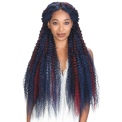 Zury Synthetic Queendom Crochet Braids – Boho-Kinky 28"